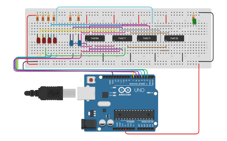 Circuit design Mux | Tinkercad