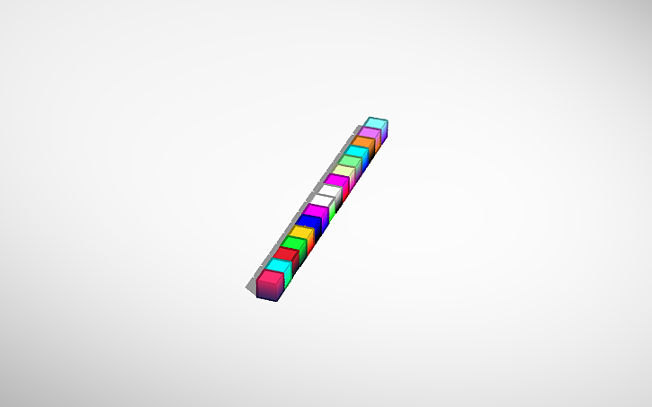 3D design fade blocks - Tinkercad
