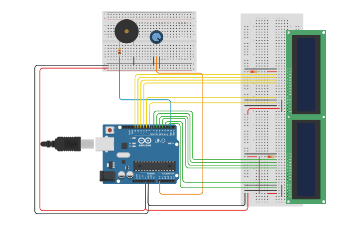 Circuit design Section 4 Group 1 Arduino Project - Tinkercad