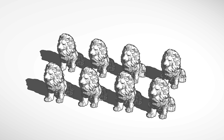 3d Design Lions Tinkercad 9490