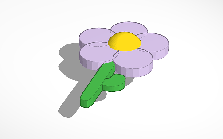 3D design Flower - Tinkercad