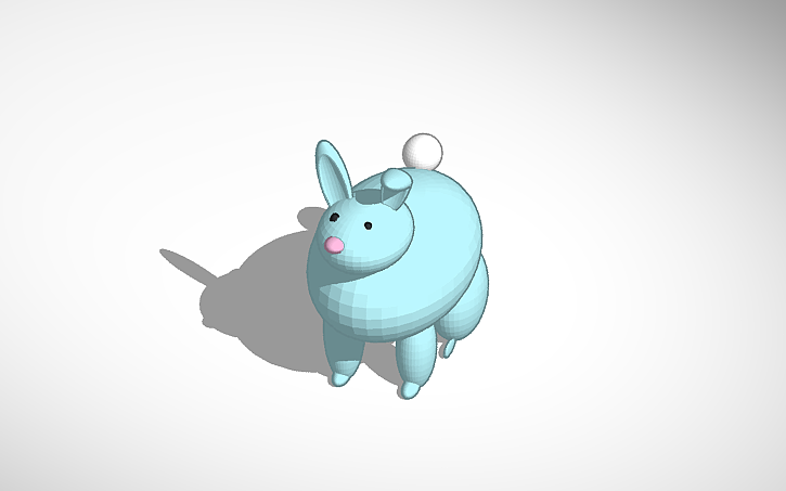 3D design Bunny - Tinkercad