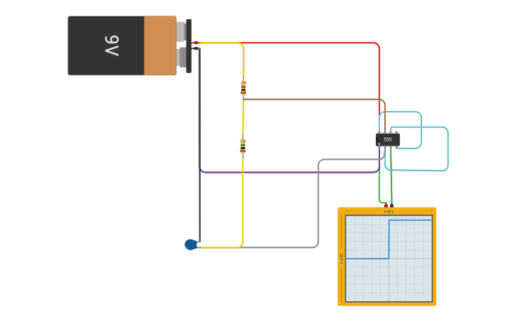 Circuit design Square Wave Generator - Tinkercad