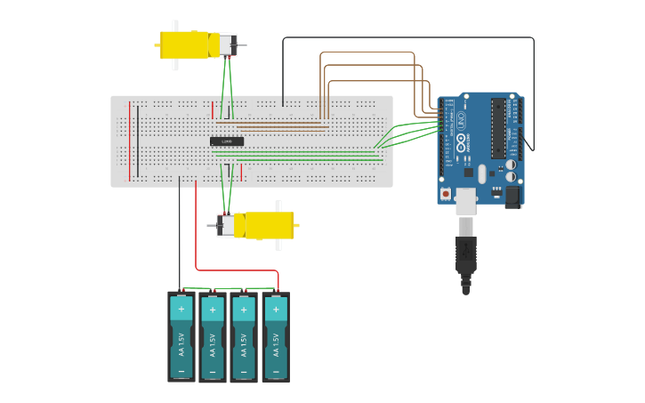 Circuit design Arduino Mini - Tinkercad