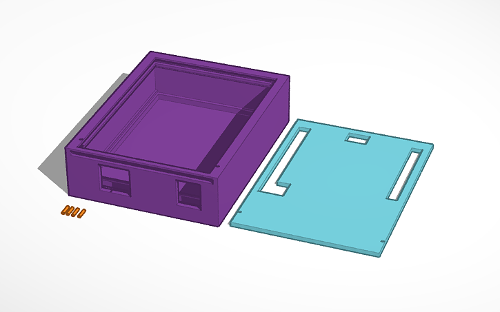 Button Case Cad Arduino 3D design Arduino Case - Tinkercad