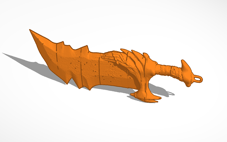 3D design Blade of Chaos - Tinkercad