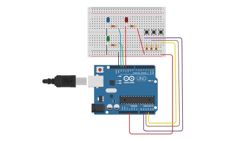 Circuit design ARDUINO - Tinkercad