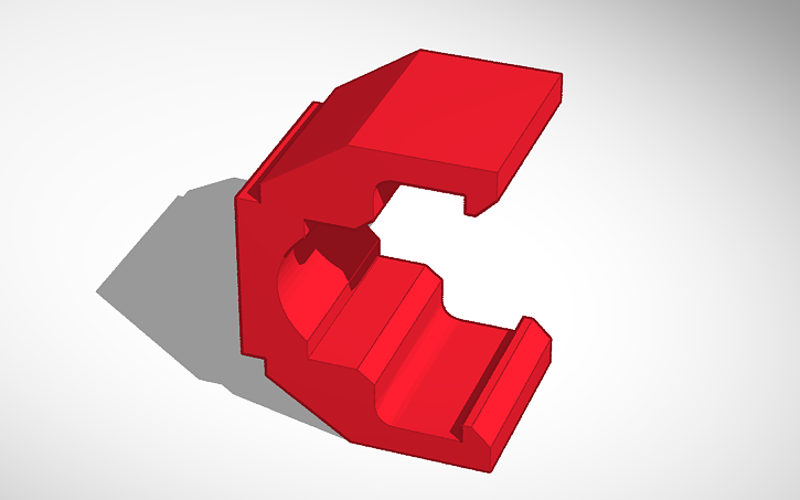 3D design Ribbon Clip for Main Electric Cable Ender 3 - Tinkercad
