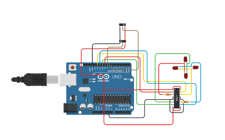 Circuit design Stepper motor Control Arduino - Tinkercad