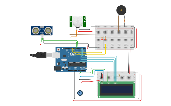 Circuit design Iot Project - Tinkercad