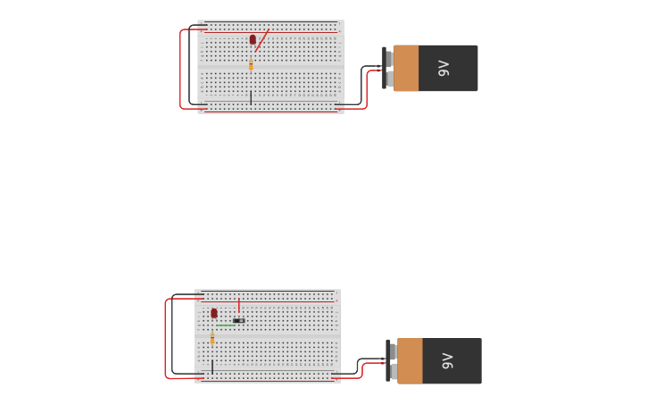 Circuit design Slideswitch LED | Tinkercad