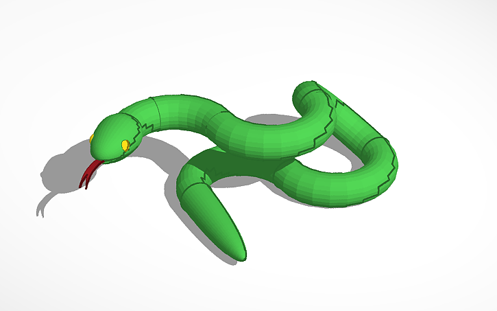 3D design SNAKE - Tinkercad