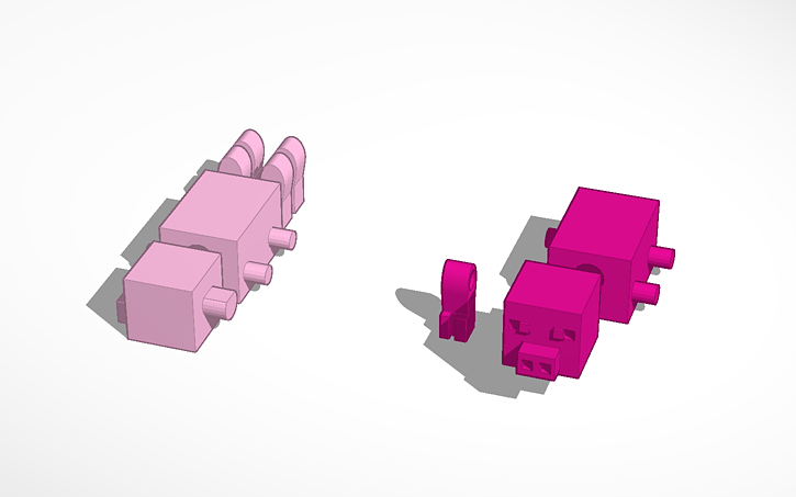 3D design Minecraft Pig | Tinkercad