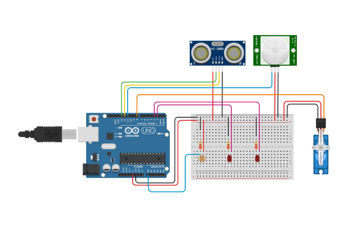 Circuit design Copy of DOMÓTICA | Tinkercad