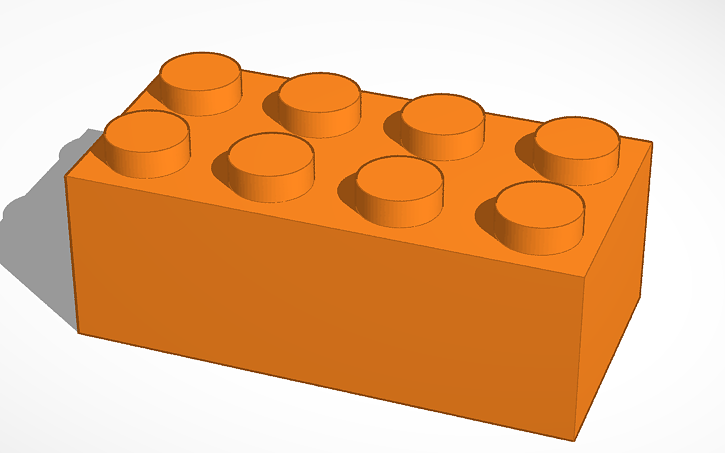 3D design lego piece - Tinkercad