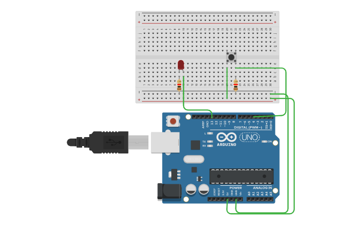 Circuit design LED SWITCH ARDUINO - Tinkercad