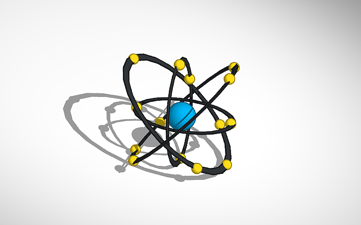 Modelo Atômico de Rutherford | Tinkercad