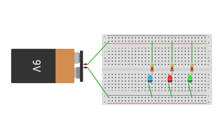 Circuit design parallel circuit | Tinkercad