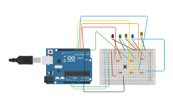 Circuit design circuit presentation. - Tinkercad