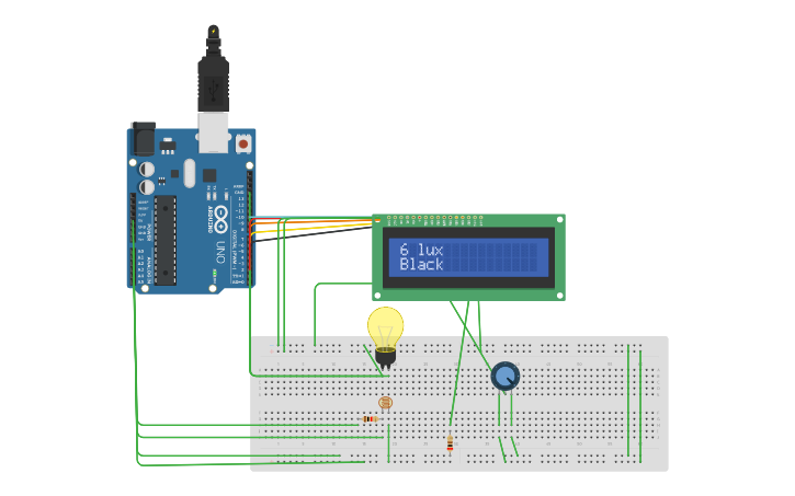 Circuit design Light Sensor | Tinkercad
