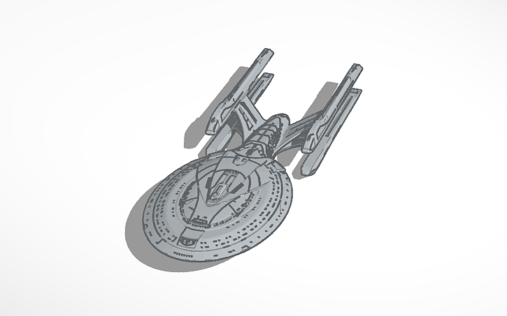 3D design Enterprise E Refit - Tinkercad