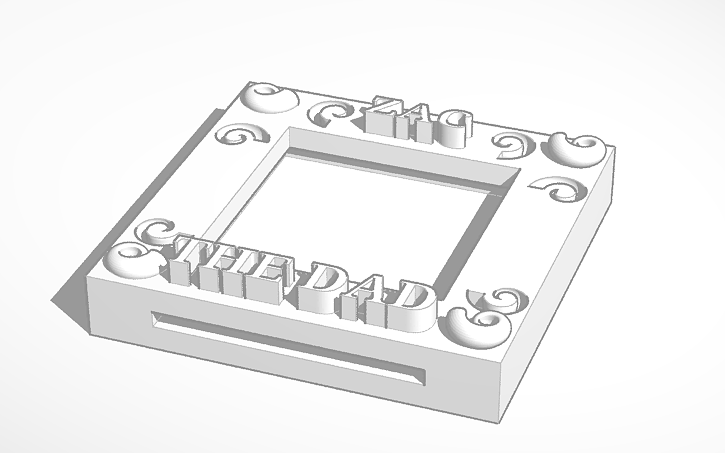 3D design Pascale Frame Silver | Tinkercad