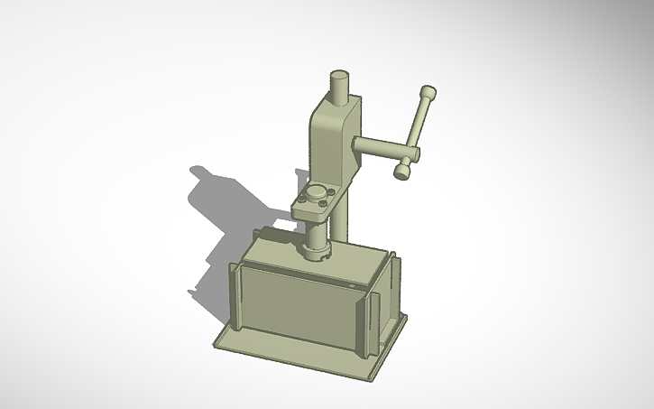 3D design Plastic Brick Compressor - Tinkercad
