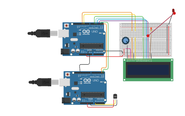 Circuit design I2C | Tinkercad