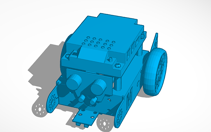 3D design pièce technique et modèle mBot - Tinkercad