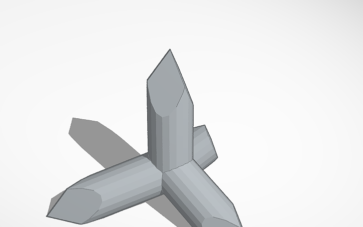3D design Caltrop - Tinkercad