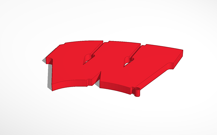 Wisconsin Badger Logo Tinkercad