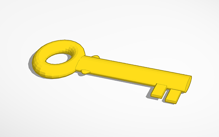 3D design key - Tinkercad