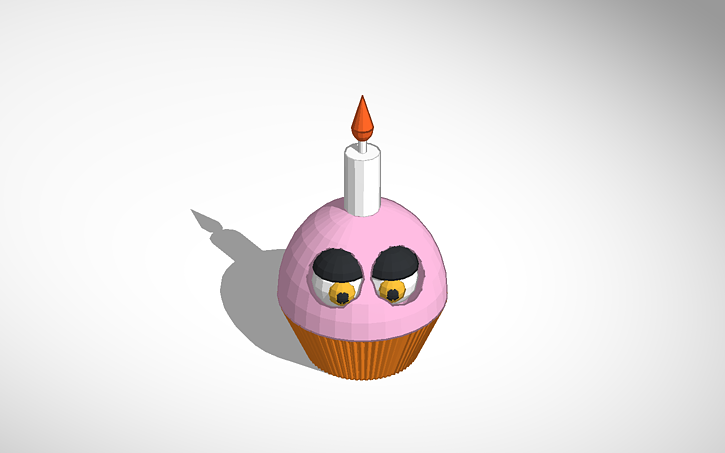 3d Design Fnaf Cupcake Cuppy Tinkercad