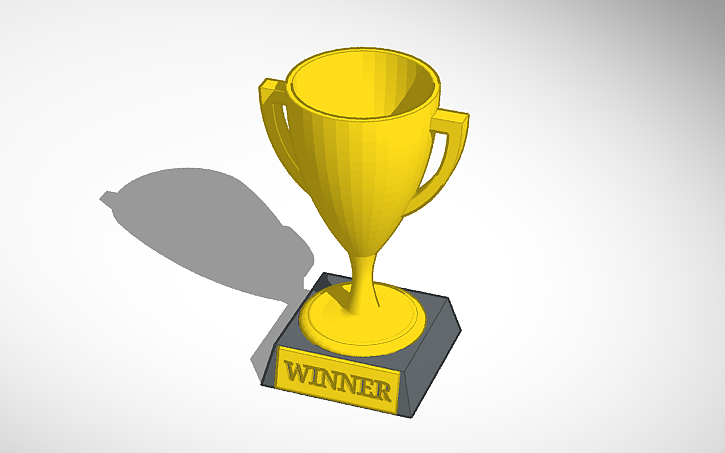 3D design Trophy Cup - Tinkercad