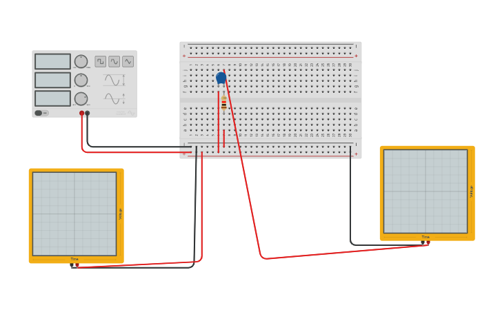 Circuit Design Filtro Pasa Altas Tinkercad