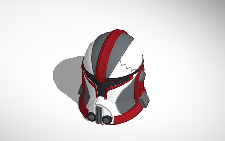 3D design Trooper Helmet (original design TOR inspired) - Tinkercad
