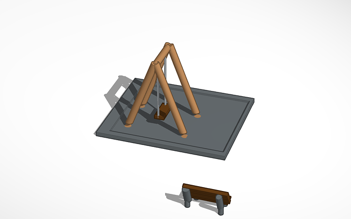 3D design schommel - Tinkercad