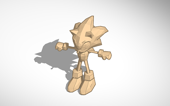 3D design Sonic The Hedgehog (3DS) - Tinkercad