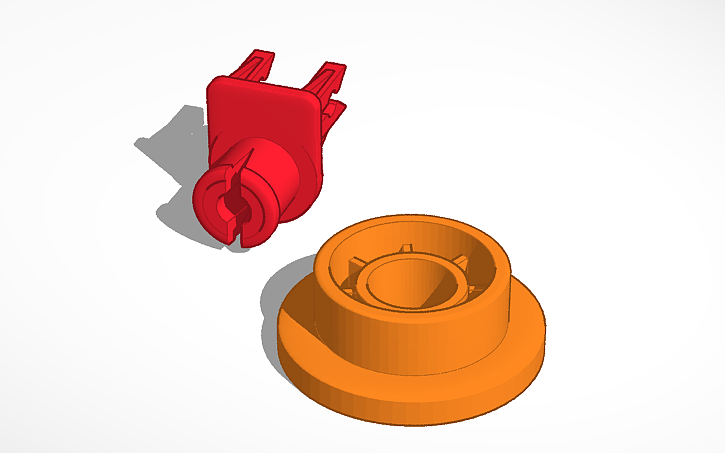 3D design Samsung Dishwasher Wheel and Clip | Tinkercad