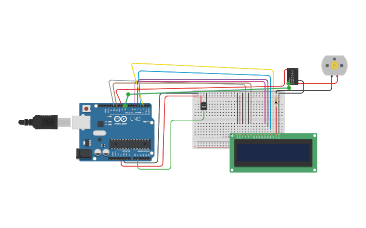 Circuit design Temperature controller Project by IPE G3 - Tinkercad