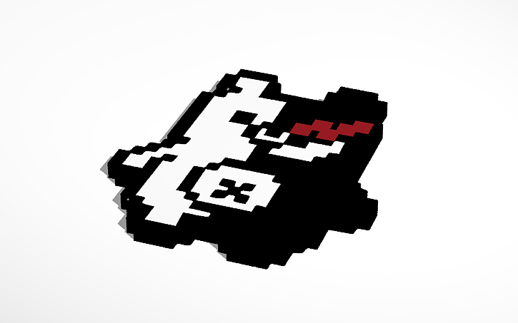 3D design Pixel Art Monokuma | Tinkercad