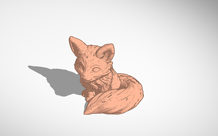 Solidworks Fox 3D design fox - Tinkercad