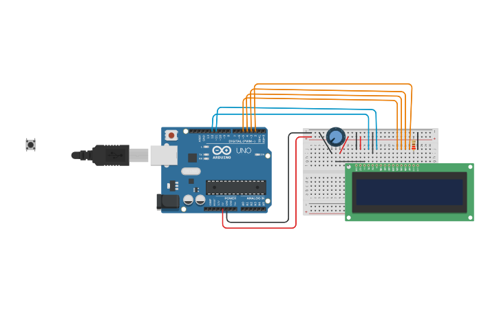 Circuit design Aula de Arduino - Tinkercad