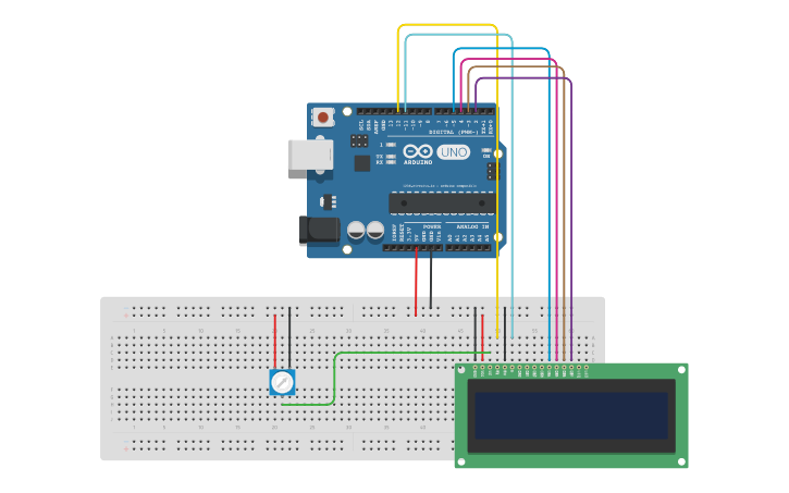 Circuit design MOSTRAR UN MENSAJE EN MOVIMIENTO EN LA PANTALLA LCD ...