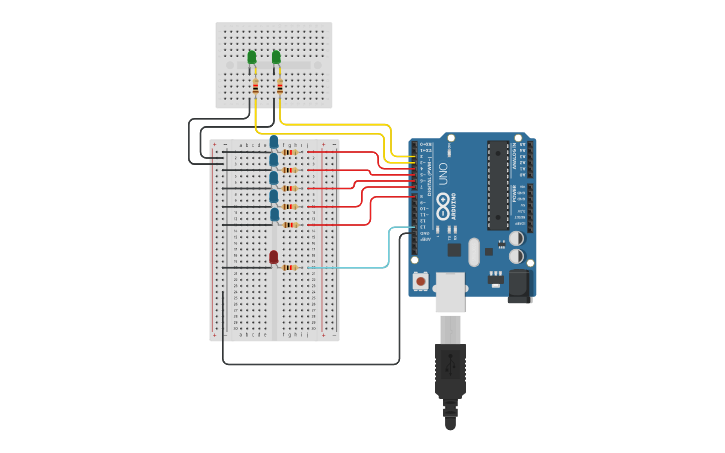 Circuit design LED Activity No. 1 - Tinkercad