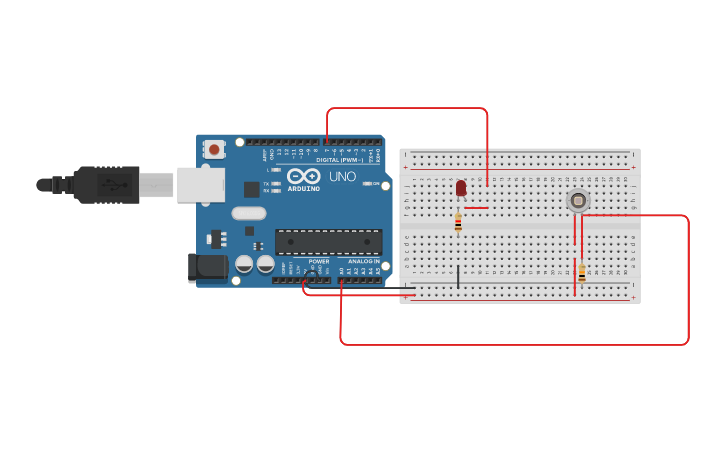 Circuit design Interfacing of Photodiode with Arduino - Tinkercad