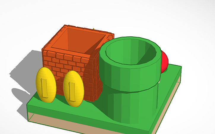 3D design Super Mario Bros. | Tinkercad