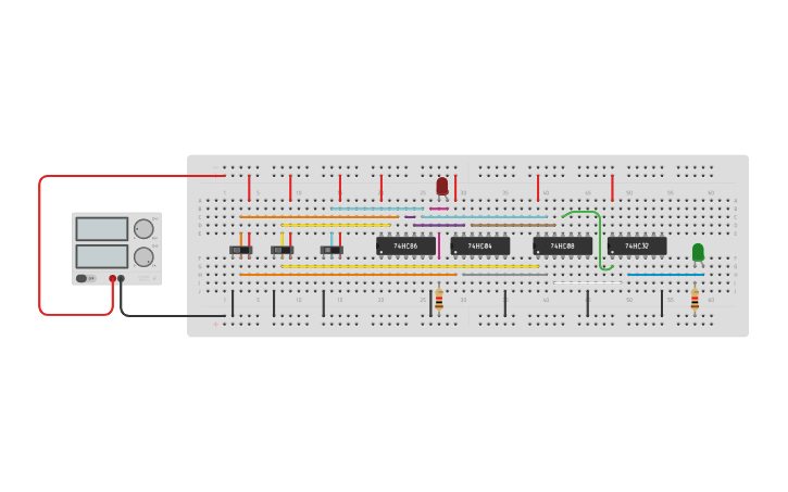 Circuit design FULL SUBTRACTOR USING BASIC GATES | Tinkercad