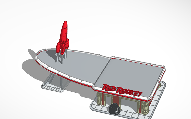 Ricky Rockets Gas Station Rocket Gas Station _ Fallout Fan Builds LEGO Red Rocket Gas Station – MJCN