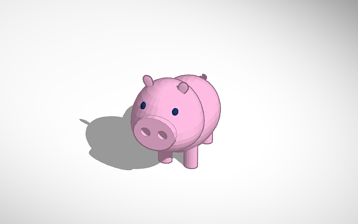 3D design Pig - Tinkercad